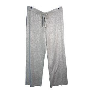 Luxury Premium Collection Wide Leg Pant Cashmere/Wool Blend Gray Comfy Size LG